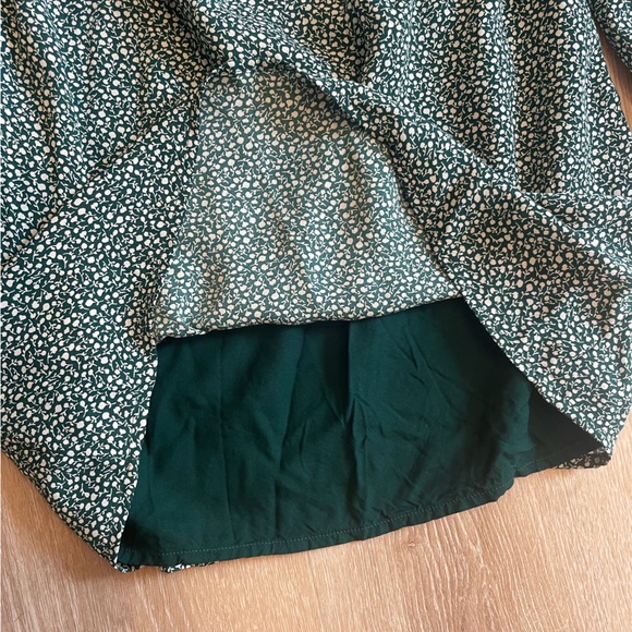 Abercrombie Long puff sleeves square neck cottage goblin core dress Small petite - Picture 12 of 12